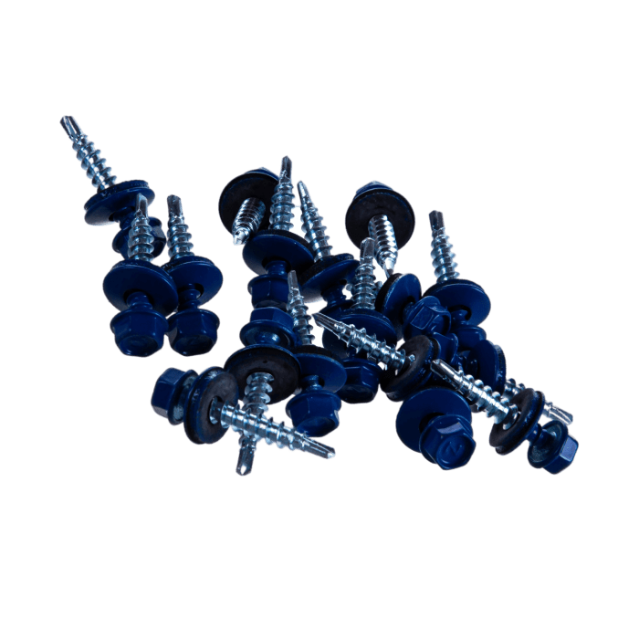 картинка Саморез кровельный RAL5005 Сигнальный синий 4,8х35 (200шт) от магазина Одежда5