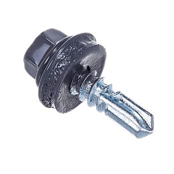 4,8х19 RAL7024 Cаморез кровельный со сверлом